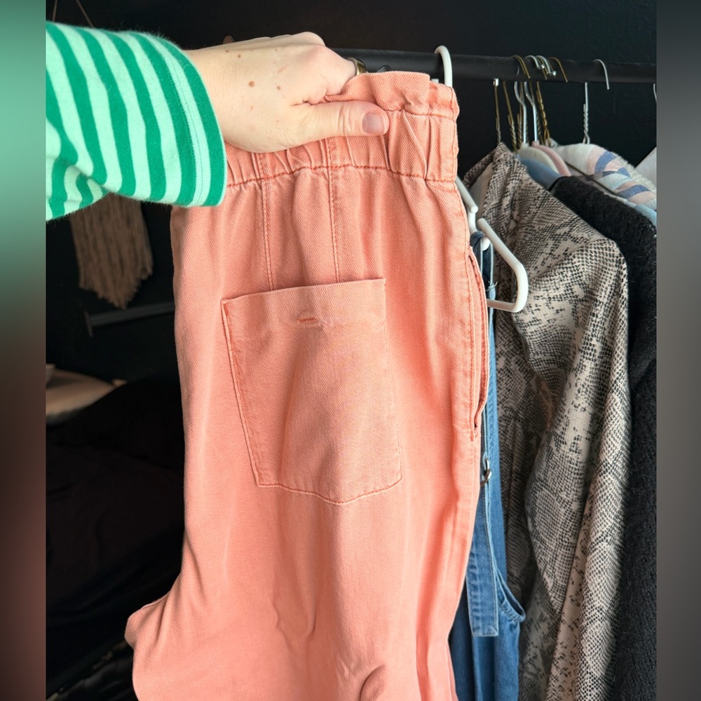 Pilcro Coral Elastic Waist Pants